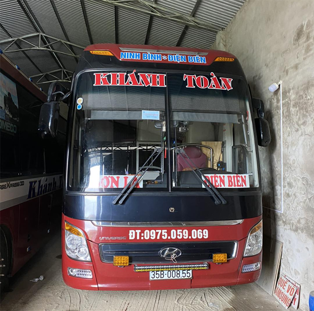 Xe Khánh Toàn từ Sơn La đi Ninh Bình