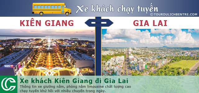 Tuyến xe khách Kiên Giang đi Gia Lai