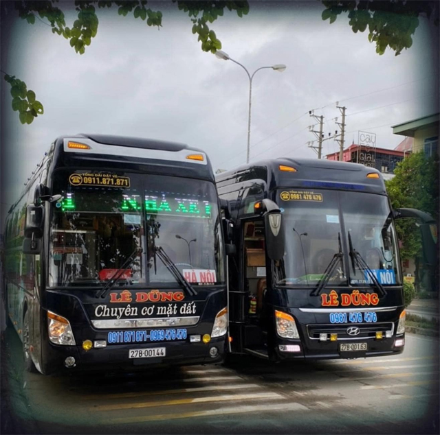 Xe Lê Dũng từ Nghệ An đi Điện Biên