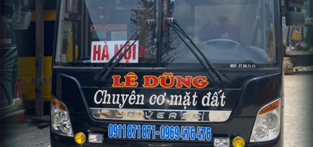 Xe Lê Dũng từ Ninh Bình đi Điện Biên