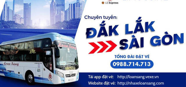 Hình ảnh xe Loan Sáng tuyến Đắk Lắk - Sài Gòn