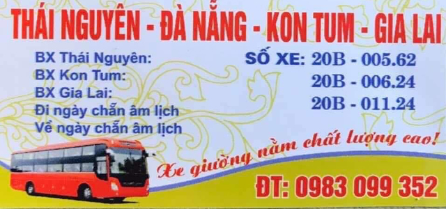 Xe Long Phượng Gia Lai - Thái Nguyên