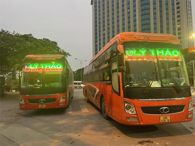 Xe Lý Thảo từ Thanh Hóa đi Hà Nội (Mỹ Đình, Giáp Bát, Nước Ngầm, Sơn Tây, Bắc Thăng Long)