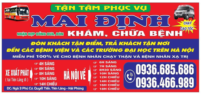 Nhà xe Mai Định Tiên Lãng Hải Nhà xe Mai Định Tiên Lãng Hải