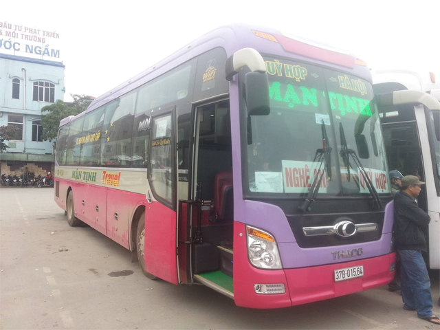 Xe Mận Tịnh từ Hà Nội đi Nghệ An (Quỳ Hợp, Đông Hồ)