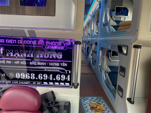 Xe Mạnh Hùng từ Hưng Yên đi Nghệ An