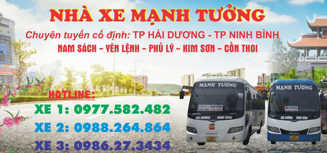Xe Mạnh Tưởng Ninh Bình - Hà Nam