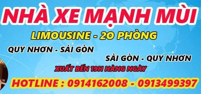 Xe Mạnh Mùi từ Sài Gòn Tp.HCM đi Quy Nhơn Bình Định