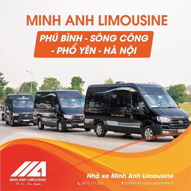 Xe Minh Anh từ Thái Nguyên đi Hà Nội (Sân bay nội bài, Đường Láng, Ngã Tư Sở, Bv nội ô thành phố)