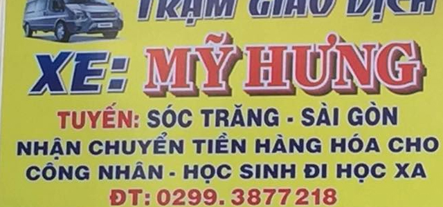 Xe Mỹ Hưng Sài Gòn Tp.HCM đi Kế Sách, Phú Tâm Sóc Trăng