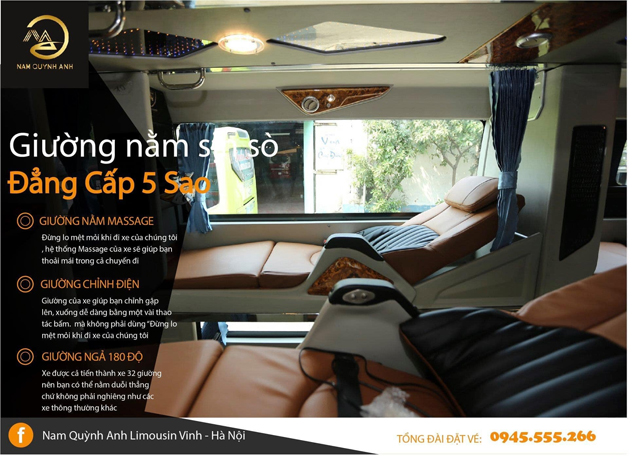 Xe Nam Quỳnh Anh từ Nghệ An đi Hà Nội (Nước Ngầm, Sơn Tây, Gia Lâm)