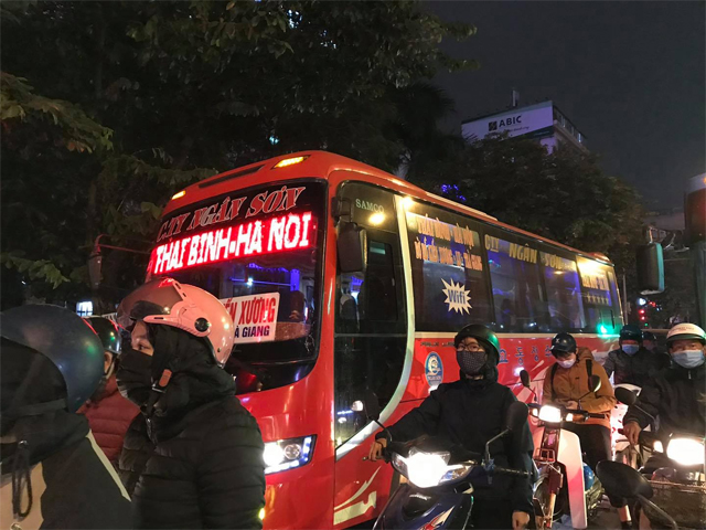Xe Ngân Sơn từ Thái Bình đi Hà Nội (Yên Nghĩa, Gia Lâm, Giáp Bát, Bệnh Viện, Nội Bài, Trường Học)