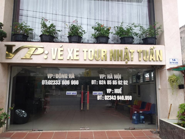 Xe Nhật Tuấn từ Hà Nội đi Quảng Trị (Đông Hà, Lao Bảo, Hồ Xá)