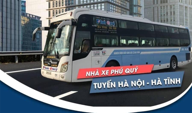 Xe Phú Quý Limousine từ Hà Nội đi Hà Tĩnh (La Khê, Phúc Trạch, Hương Đô, Hương Khê, Can Lộc)