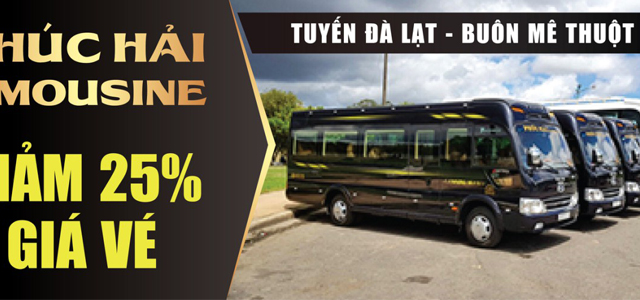 Xe Phúc Hải Limousine BMT Đắk Lắk đi Lâm Đồng (Đà Lạt, Bảo Lộc, Đơn Dương, Đức Trọng, Lạc Dương)