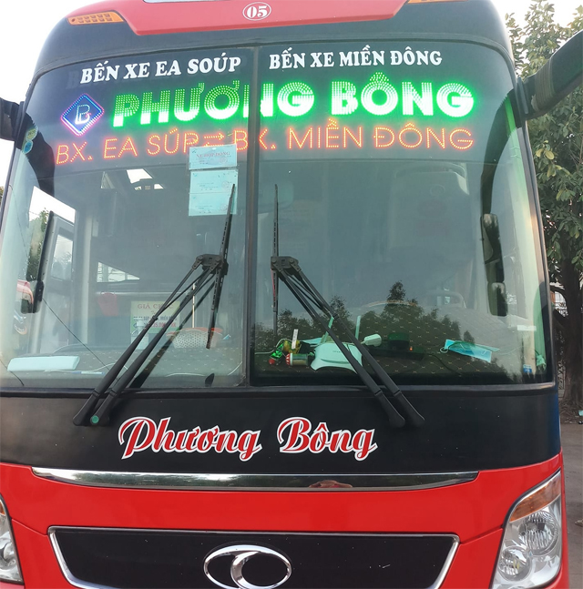 Lịch trình xe Phương Bông