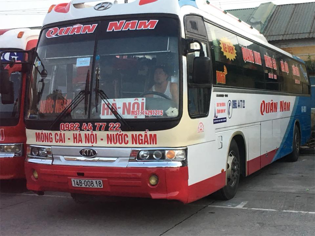 Xe Quân Nam từ Hà Nội đi Quảng Ninh (Móng Cái, Uông Bí, Cẩm Phả, Vân Đồn, Cửa Ông)