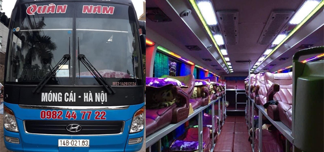 Xe Quân Nam từ Quảng Ninh đi Hà Nội (Mỹ Đình, Giáp Bát, Gia Lâm, Yên Nghĩa, Bv nội ô, sân bay)