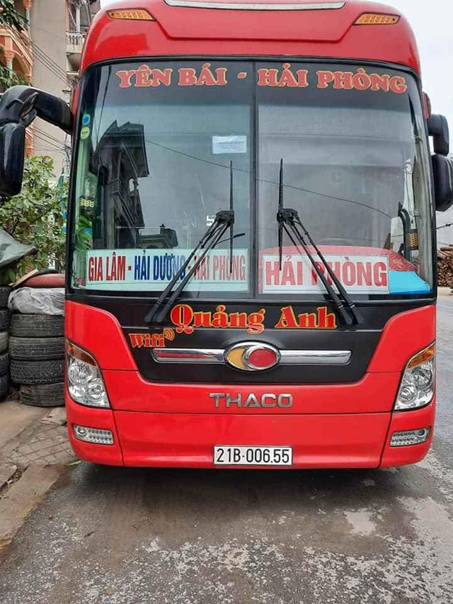 Xe Quảng Anh từ Hải Phòng đi Yên Bái
