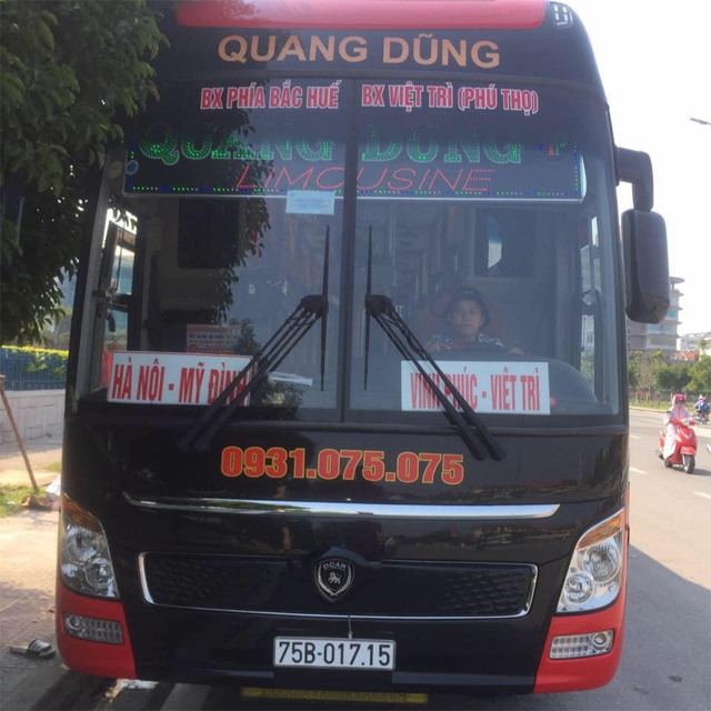 Xe Thủy Ngân Limousine từ Huế đi Hà Nội (Mỹ Đình, Nước Ngầm, Gia Lâm)