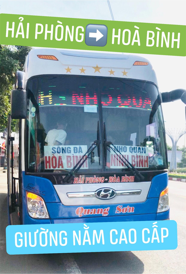 Xe Quang Sơn từ Hải Phòng đi Hòa Bình (Lạc Sơn, Vụ Bản, Tân Lạc, Cao Phong, Sông Đà)