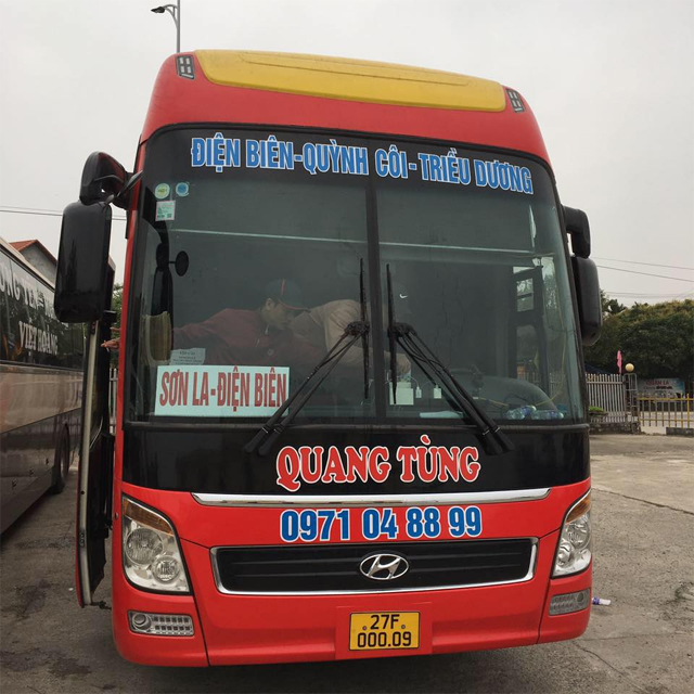 Xe Quang Tùng từ Điện Biên đi Thái Bình (Thái Thụy, Chợ Lục)