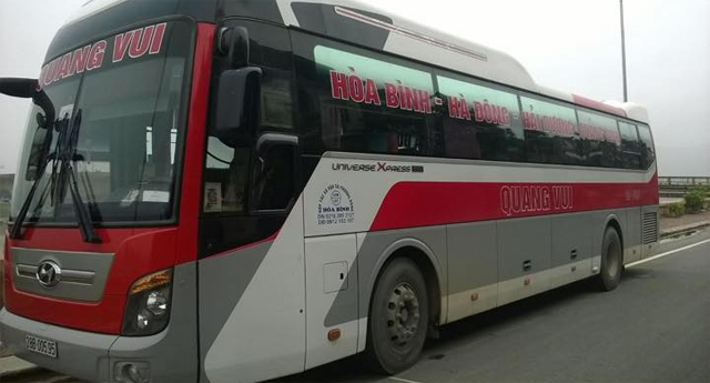 Xe Quang Vui từ Quảng Ninh đi Hòa Bình