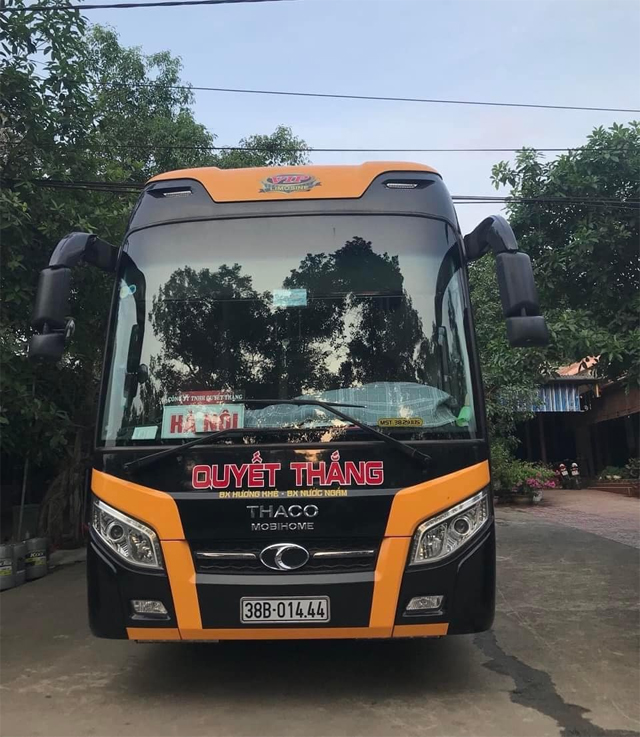 Xe Quyết Thắng từ Hà Nội đi Hà Tĩnh (Hương Khê, Hô Lô, La Khê, Phúc Trạch, Hương Trà, Lộc Yên)