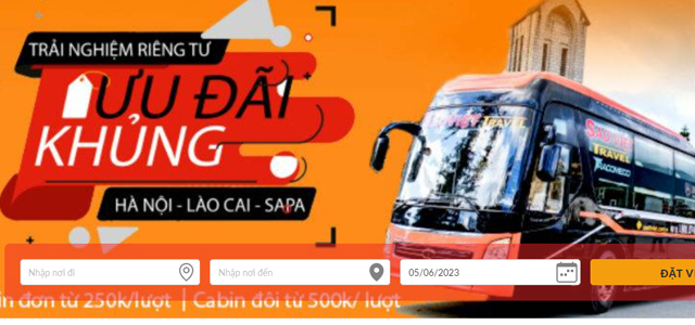 Xe Sao Việt từ Hà Nội đi Lào Cai (bến xe Trung Tâm, Vp Phố Mới, Sapa)