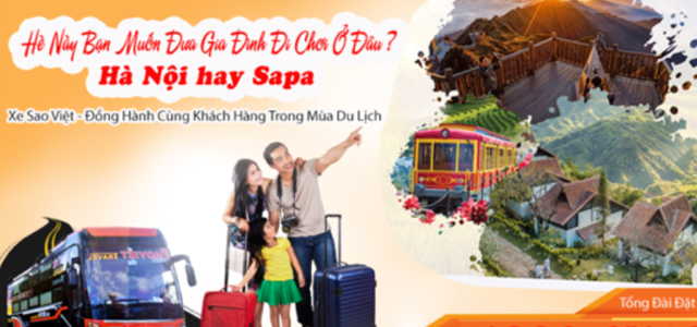 Xe Sao Việt từ Lào Cai đi Hà Nội (Bx Mỹ Đình, Hoàng Mai, Cầu Giấy, Hoàn Kiếm, Sóc Sơn)