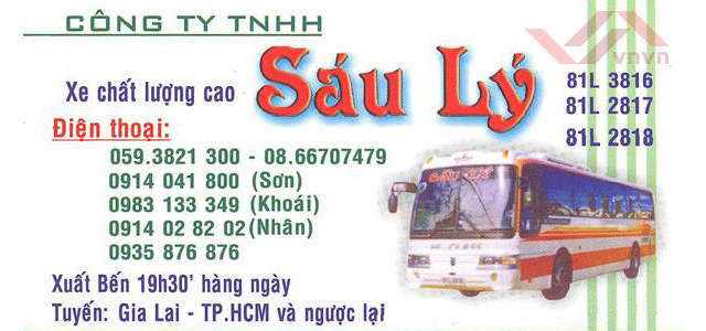 Xe Sáu Lý Gia Lai - Sài Gòn