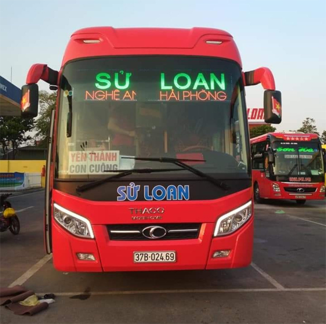 Xe Sử Loan từ Hải Phòng đi Nghệ An