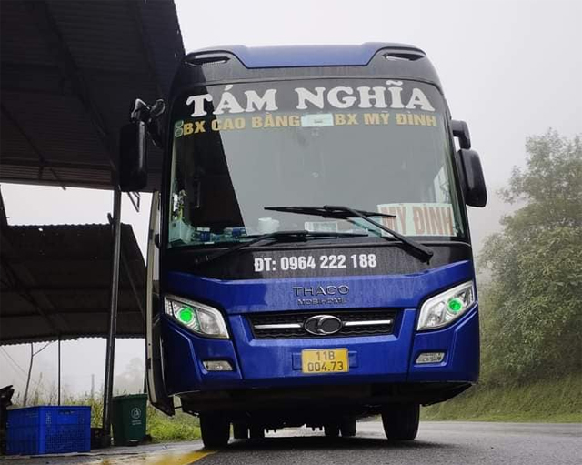 Xe Tám Nghĩa từ Cao Bằng đi Hà Nội (Mỹ Đình, Giáp Bát, Gia Lâm)