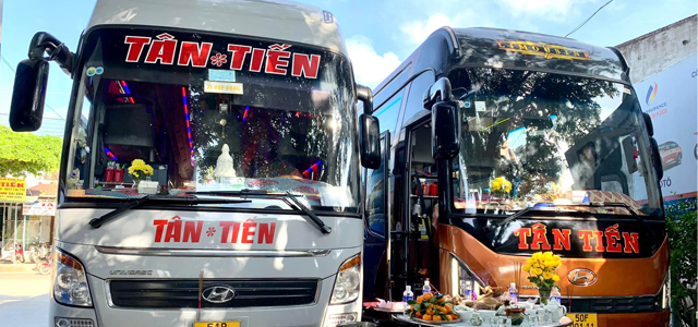 Hình ảnh xe Tân Tiến tuyến Sài Gòn - Bình Định