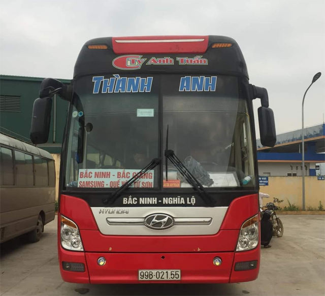 Xe Thành Anh từ Yên Bái đi Bắc Ninh (Quế Võ, Từ Sơn)