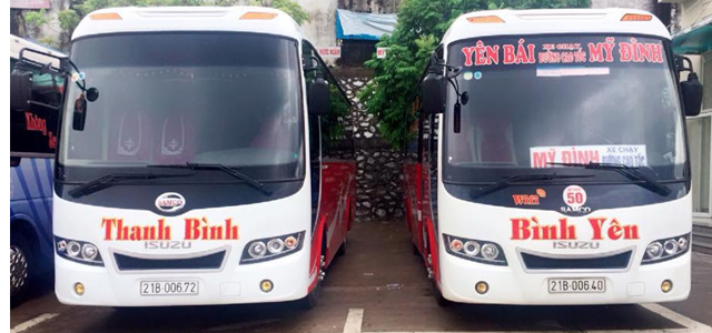 Xe Thanh Bình từ Yên Bái đi Hà Nội (bến xe Mỹ Đình, Yên Nghĩa, Giáp Bát, Hoàng Mai)