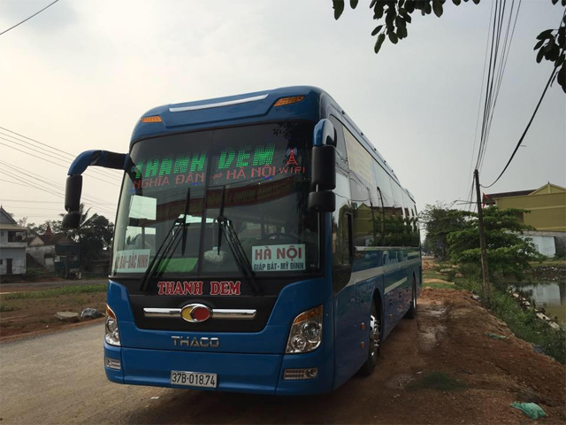 Xe Thanh Dem từ Hà Nội đi Nghệ An (Quỳ Hợp, nghĩa Đàn)