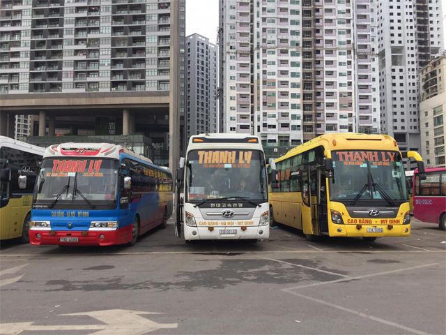 Xe Thanh Ly từ Cao Bằng đi Hà Nội (Mỹ Đình, Giáp Bát, Gia Lâm)