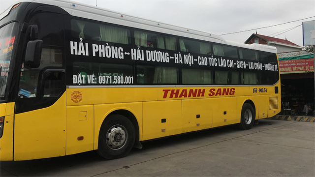 Xe Thanh Sang từ Sơn La đi Hải Phòng