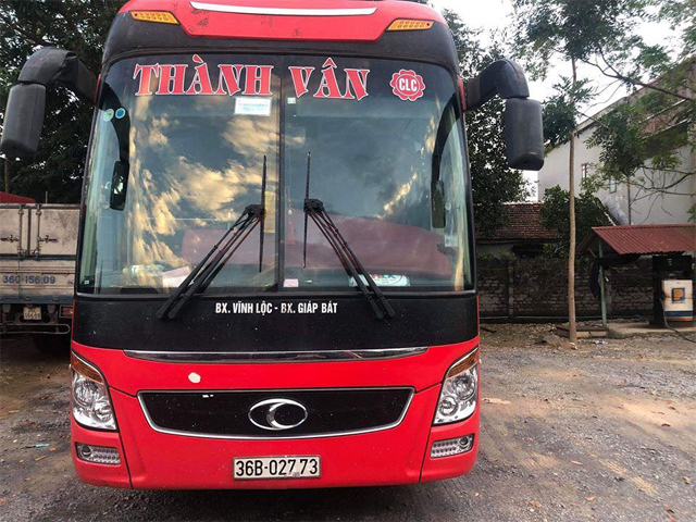 Xe Thành Vân từ Thanh Hóa đi Hà Nội (Giáp Bát, Mỹ Đình, Nước Ngầm, Yên Nghĩa)