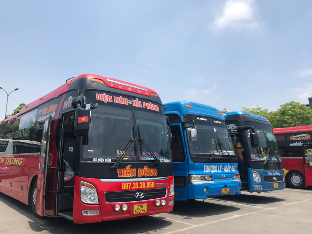 Xe Tiến Dũng từ Điện Biên đi Hải Phòng (Vĩnh Niệm, Thượng Lý, Metro, Visip)