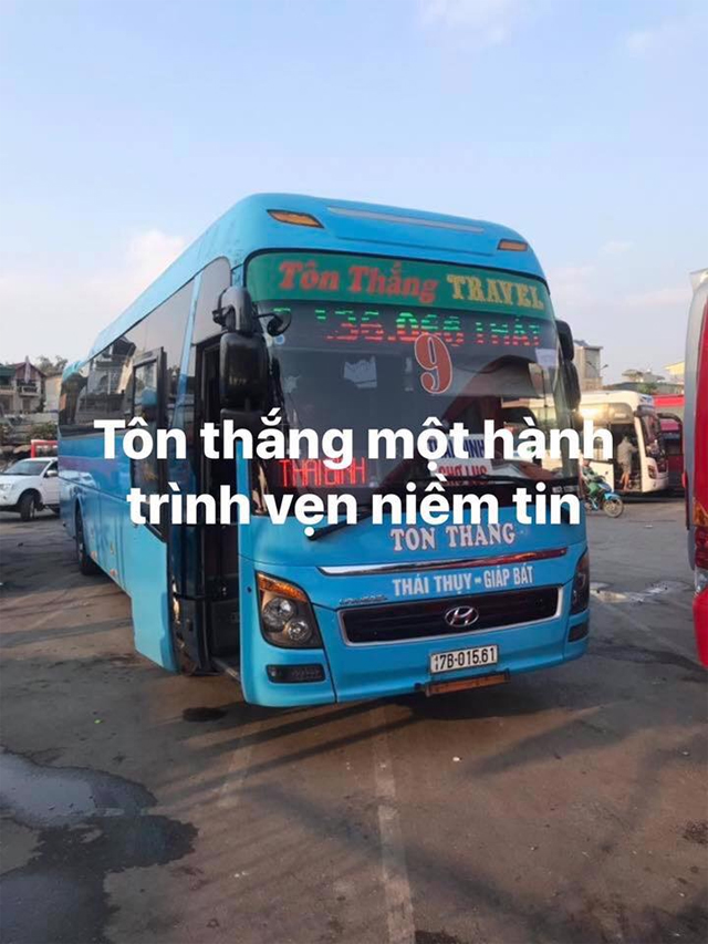 Xe Tôn Thắng từ Hà Nội đi Thái Bình (Thái Thụy, Chợ Lục, Nhiệt Điện 2, Cầu Cau, Chợ Phố, Cầu Vô Hối)