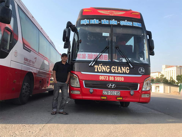 Xe Tống Giang từ Quảng Ninh đi Điện Biên