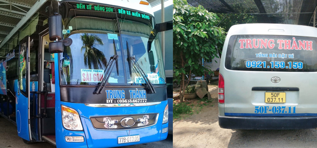 Xe Trung Thành từ Bình Định đi Sài Gòn