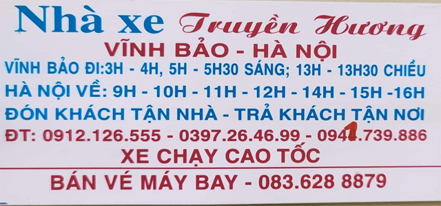 Nhà xe Truyền Hương Vĩnh Bảo H Nhà xe Truyền Hương Vĩnh Bảo H