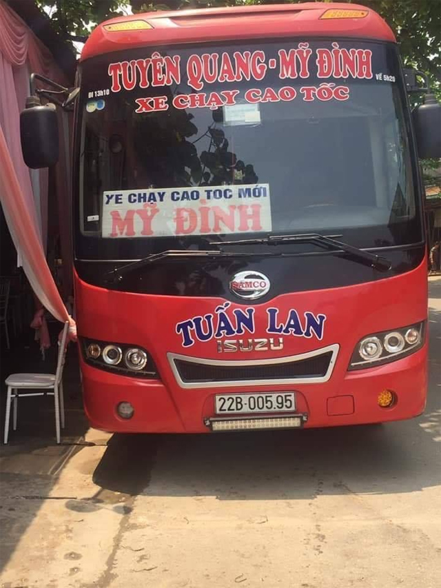 Xe Tuấn Lan từ Tuyên Quang đi Hà Nội (Mỹ Đình, Giáp Bát, Gia Lâm)