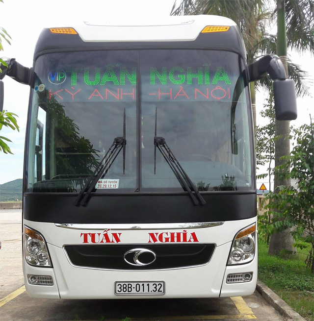 Xe Tuấn Nghĩa Limousine từ Hà Tĩnh đi Hà Nội (Giáp Bát, Mỹ Đình, Nội Bài, Nước Ngầm)