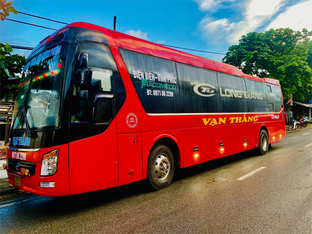 Xe Vạn Thắng từ Vĩnh Phúc đi Tuần Giáo Điện Biên