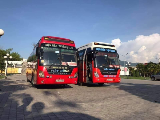 Xe Việt Dũng từ Điện Biên đi Tuyên Quang