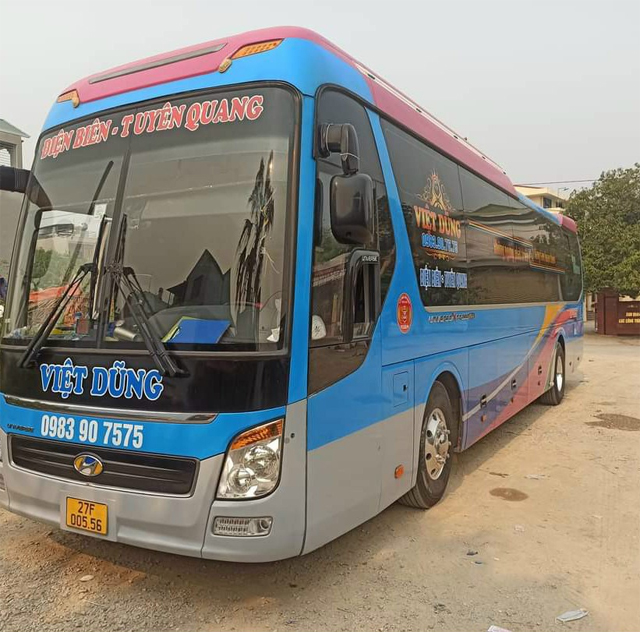 Xe Việt Dũng từ Tuyên Quang đi Điện Biên